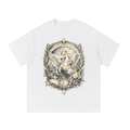 Retro Graphic Cotton T-Shirt — Unisex Loose-Fit Streetwear Tee