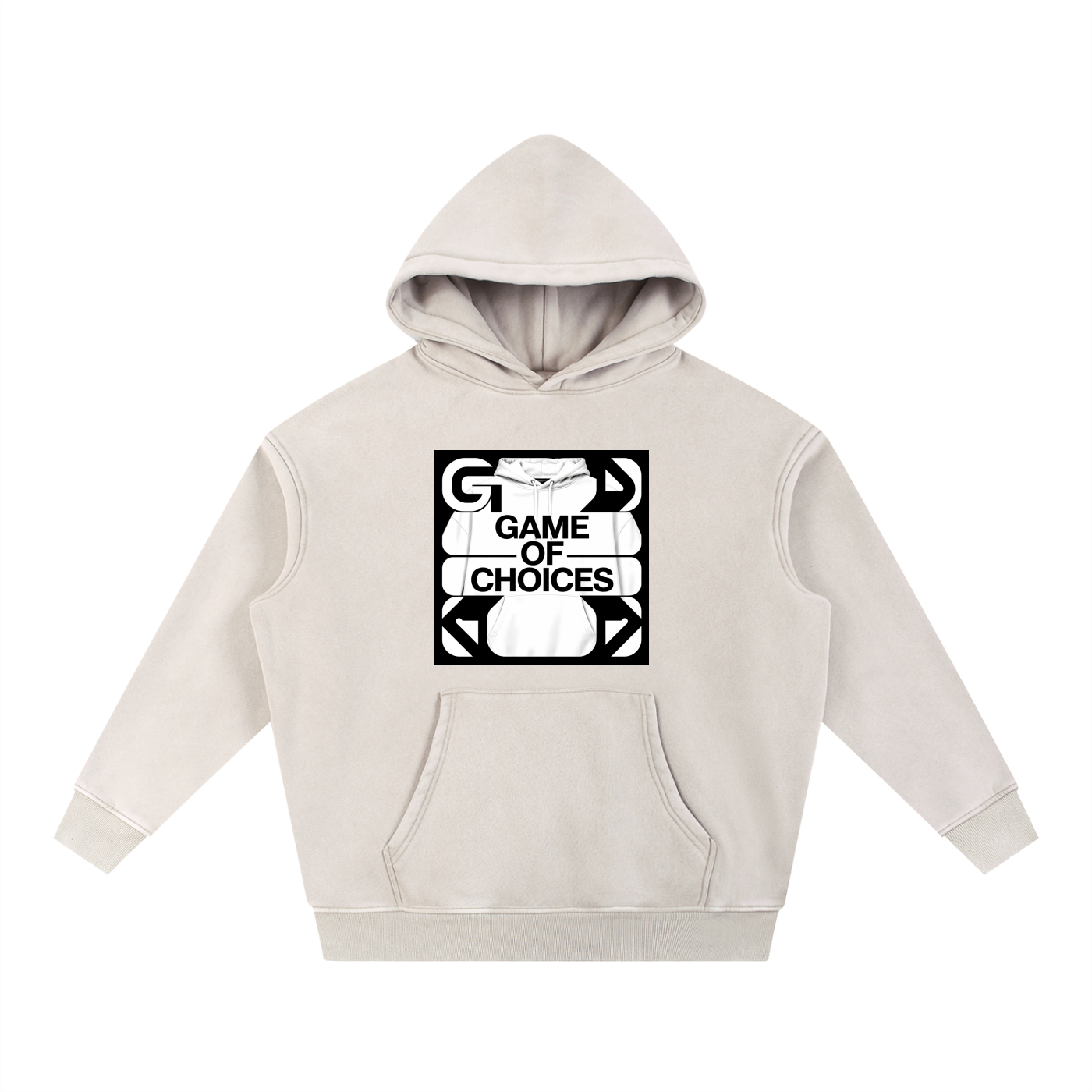 Snow Wash Fleece Oversize Hoodie