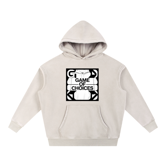 Snow Wash Fleece Oversize Hoodie