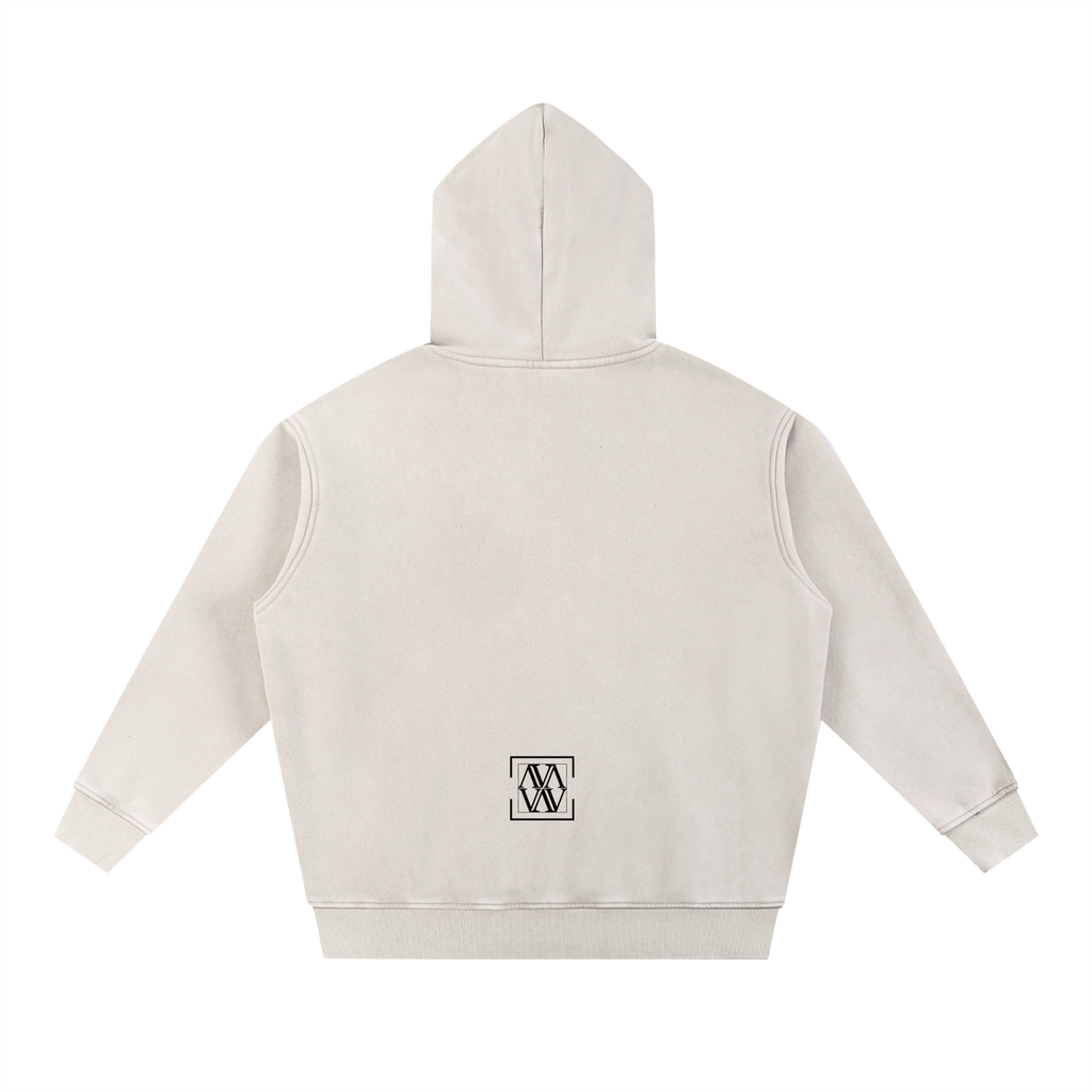 Snow Wash Fleece Oversize Hoodie