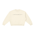 Boxy Fleece Crewneck Sweatshirt — Unisex Apricot Drop-Shoulder Fit