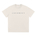 T-shirt en coton mélangé Sorona — Coupe unisexe abricot à épaules tombantes